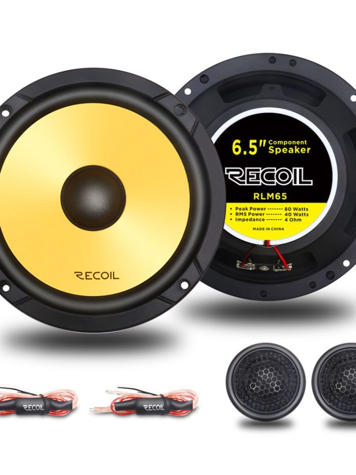 Parlantes Componentes Recoil RLM65 6.5 Pulgadas 80W RMS 160W Par